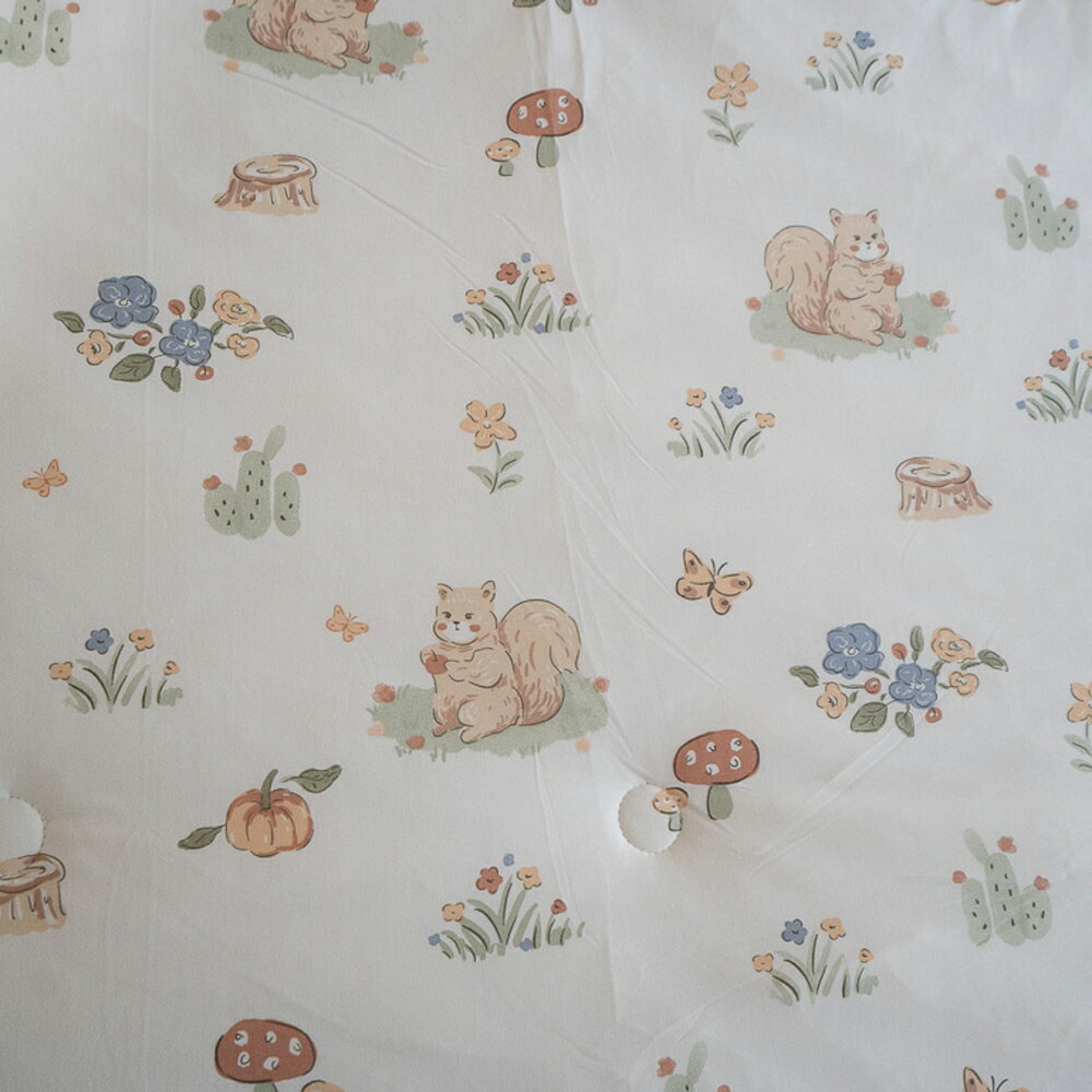 ins針織 點點被 松鼠花園 5X7尺  可單蓋 暖被 冬被 棉床本舖 媲美韓國棉被 5