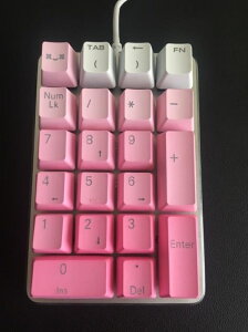 數字鍵盤 魔蛋21 彩虹粉色PBT版筆記本電腦外接數字小鍵盤機械財務會計股票 曼慕衣櫃