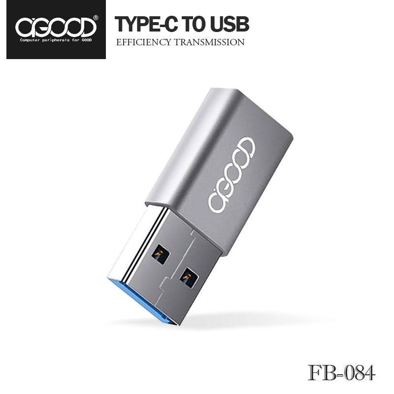 A-GOOD轉接頭 Type-C轉USB 充電/傳輸二合一 鋁合金外殼 堅固耐用 小巧迷你 即插即用 FB-084