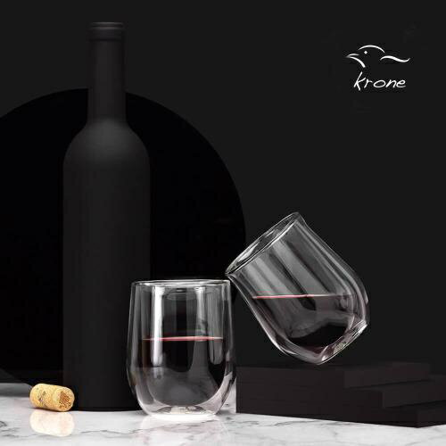 【Krone 皇雀】雙層隔熱玻璃杯｜250cc｜2入組 2