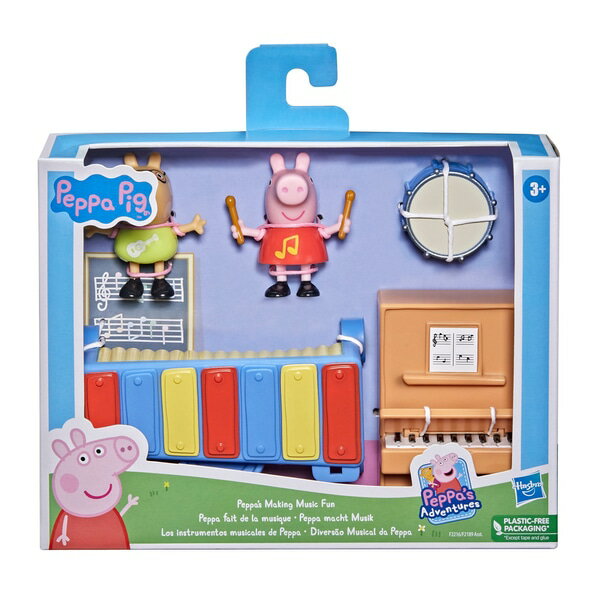 《 HASBRO 孩之寶》Peppa Pig 粉紅豬小妹 主題配件升級組 音樂教室 東喬精品百貨
