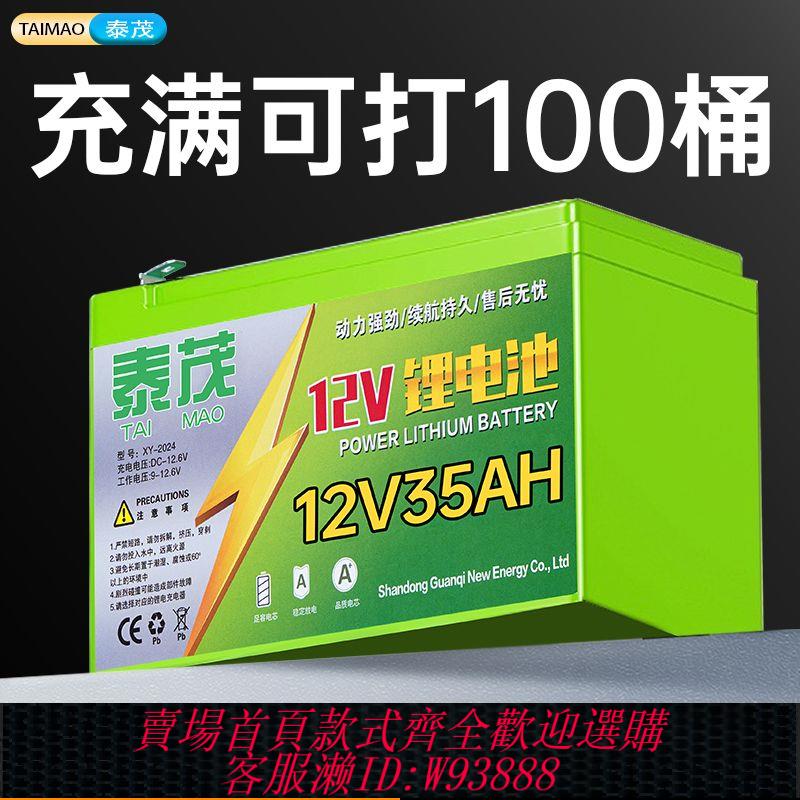 【公司貨 最低價】12V電動噴霧器專用鋰電池農用打藥機電瓶LED燈玩具車送風筒蓄電池
