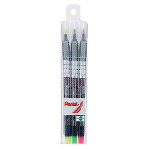 Pentel 螢光筆(3色組) S512-3【九乘九購物網】