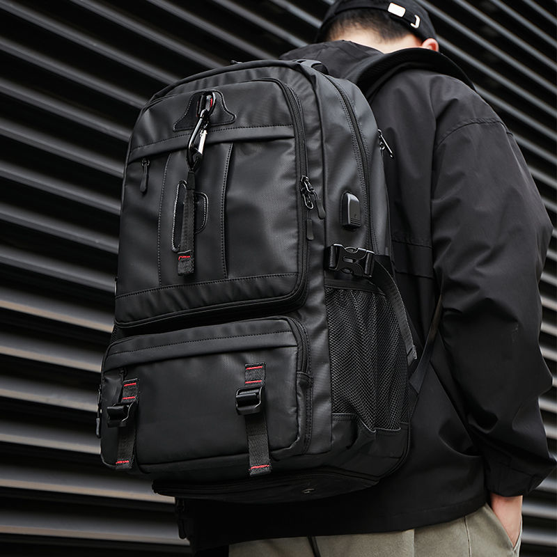 背包男雙肩包大容量多功能戶外旅行包商務出差旅遊登山包電腦書包
