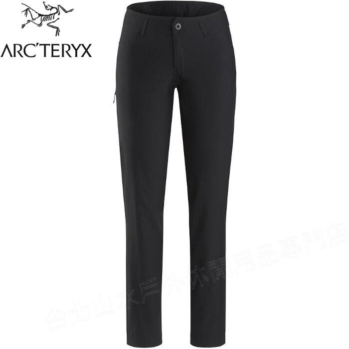 Arcteryx 始祖鳥 Creston 登山軟殼褲/機能長褲/休閒長褲/快乾透氣 女款 23012 黑色