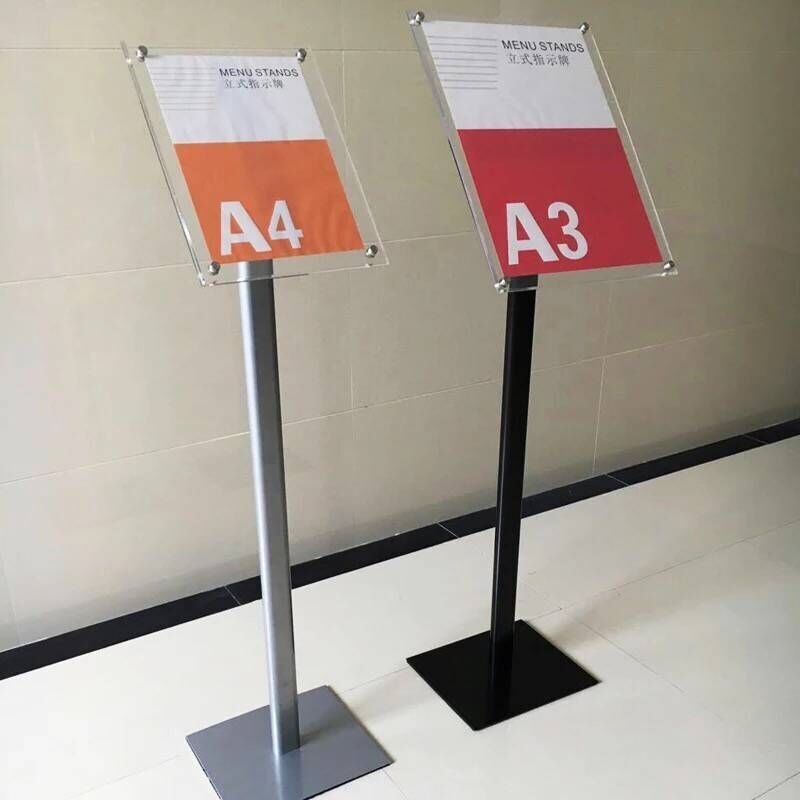 工廠現貨 免運 戶外廣告牌 海報架 展示架 菜單架 立式落地海報架 展示牌 高檔亞克力立牌指示牌立式導向牌廣告展示引導牌架A3/A4落地水牌特惠/開立發票 特價出 S1111