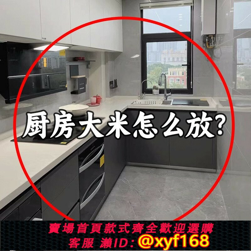 【可開發票】廚房大米怎麼放？按鍵式米桶家用防蟲防潮密封食品級米麵儲存容器
