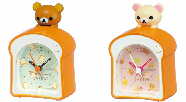 大賀屋 日貨 拉拉熊 吐司 鬧鐘 時鐘 貪睡功能 精工Seiko Rilakkuma 懶懶熊 輕鬆熊 正版 O10049