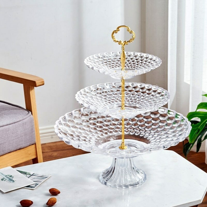 蛋糕擺臺置物架大號多層水果盤現代創意歐式點心架客廳家用糖果零