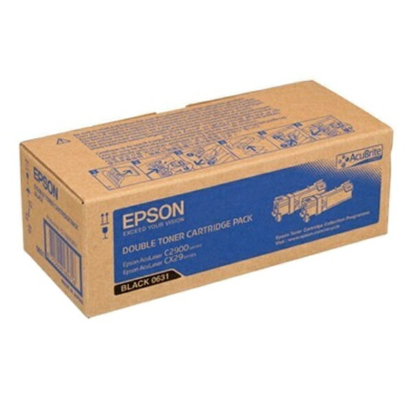 EPSON S050631 原廠黑色雙包裝碳粉匣 適用 AL-C2900N/CX29NF