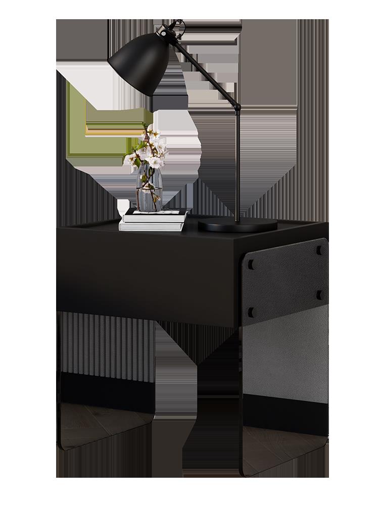 意式極簡床頭櫃現代簡約設計感創意北歐臥室收納床邊櫃 ins儲物櫃 天使鞋櫃
