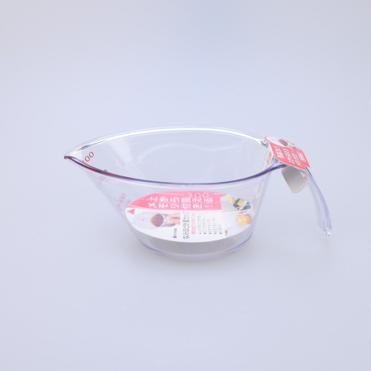 日本 INOMATA 透明耐熱量杯 350ML【附發票現貨】大口徑尖嘴設計 高湯量杯 烘焙量杯