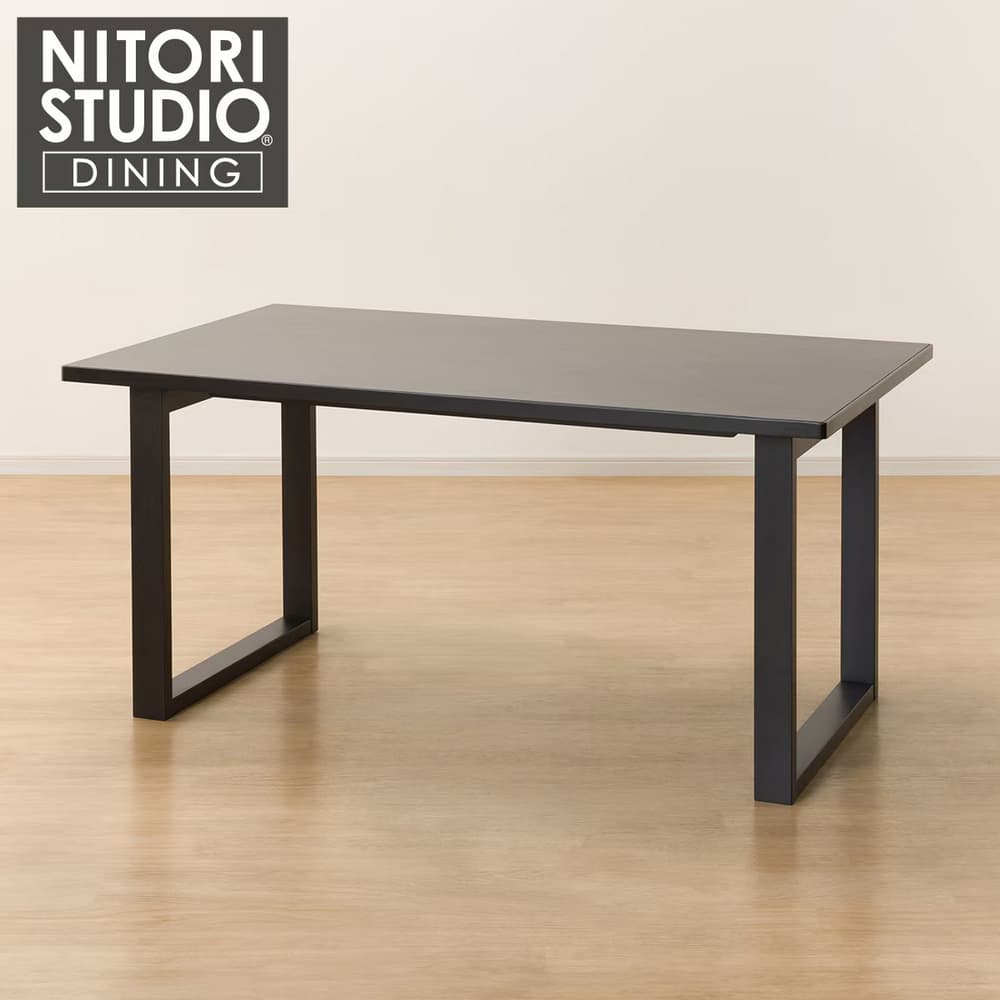 ◎陶板實木餐桌 N COLLECTION T-11U 150 BK/GY NITORI宜得利家居