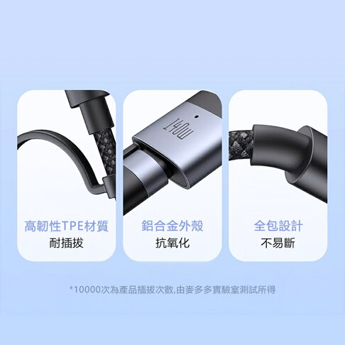 Mcdodo麥多多 閃速系列140W二合一磁吸數據線USB-C to USB-C+MagSafe3 CA014【App 4%回饋】 8