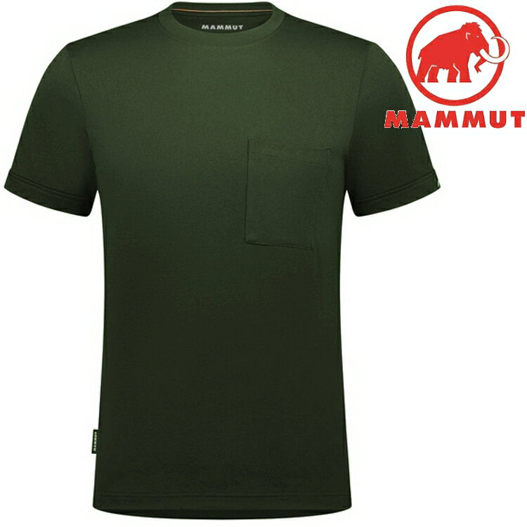 Mammut 長毛象 Urban QD T-Shirt AF 男款 口袋T恤 亞版 1017-05270 40285 沼澤綠