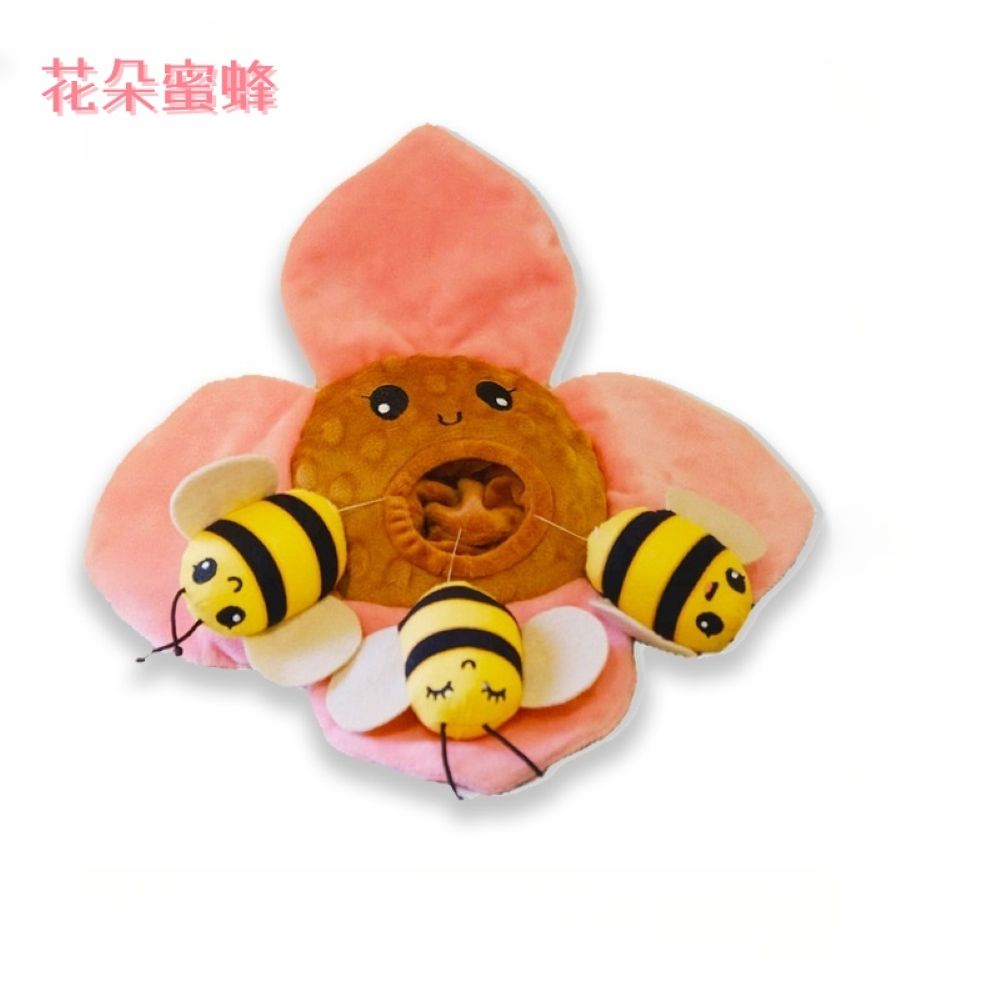 汪汪捉迷藏寵物玩偶 花朵蜜蜂 菜籃胡蘿蔔