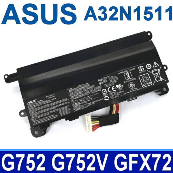 ASUS A32N1511 原廠電池 ROG G752V G752VW G752VL G752VM G752VT G752VY G752 G752VS GFX72 GFX72VM GFX72VY GFX72VS