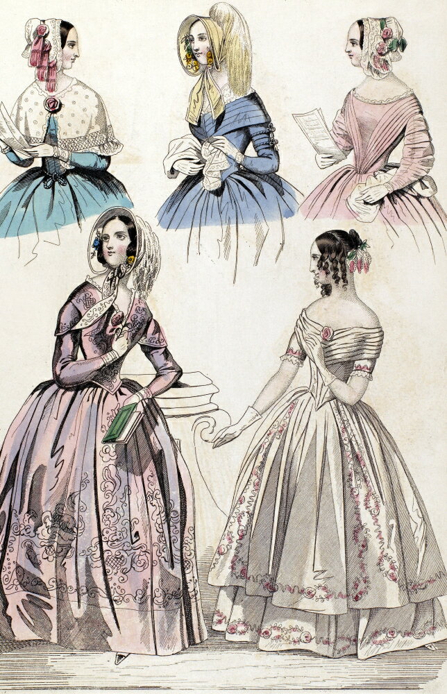 Posterazzi: Womens Fashion 1842 Namerican Color Fashion Print From 