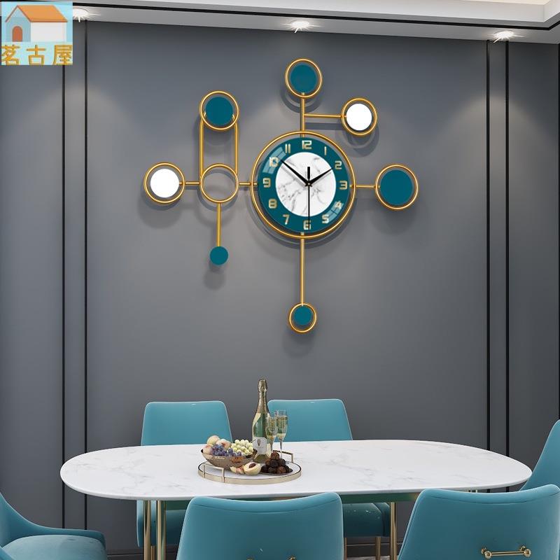 北歐輕奢掛鐘客廳現代簡約時尚餐廳藝術裝飾鐘錶創意大氣掛牆時鐘