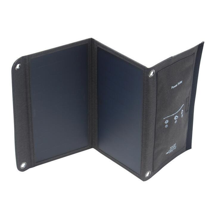 戶外便攜折疊式14W太陽能充電包 SUNPOWER太陽能折疊包充電器 行動電源 手機平板戶外充電 7019