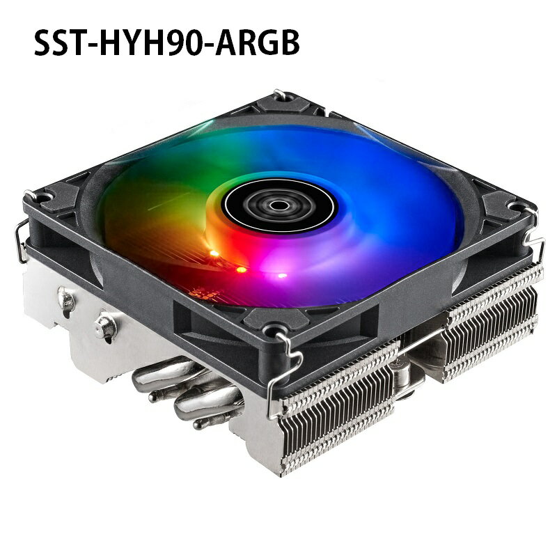 【最高現折268】銀欣 Hydrogon H90 ARGB ARGB風扇下吹式CPU散熱器/SST-HYH90-ARGB