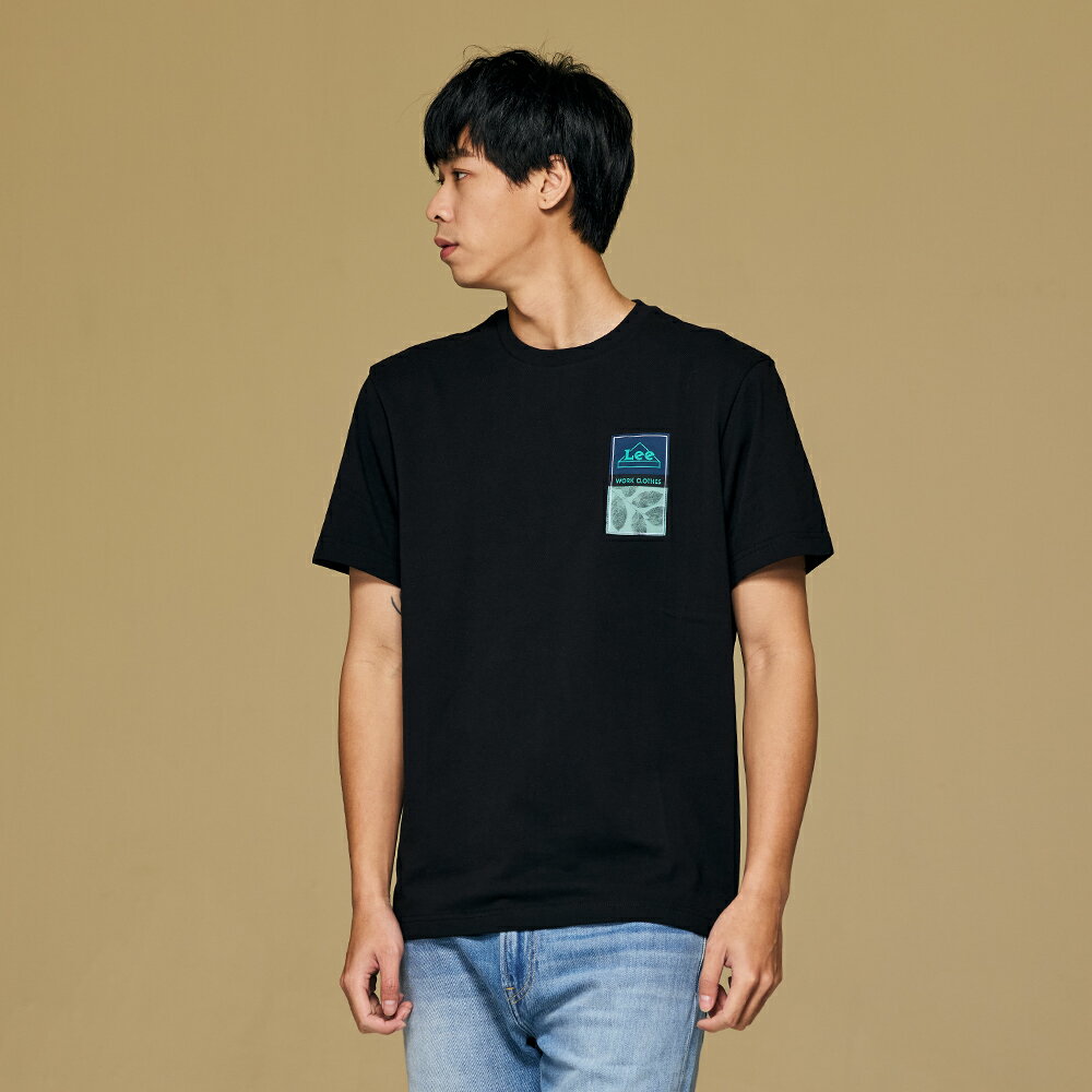 Lee 男款 寬鬆版 涼感 園藝風植栽LOGO 短袖T恤 Nitro | Modern & Cooling