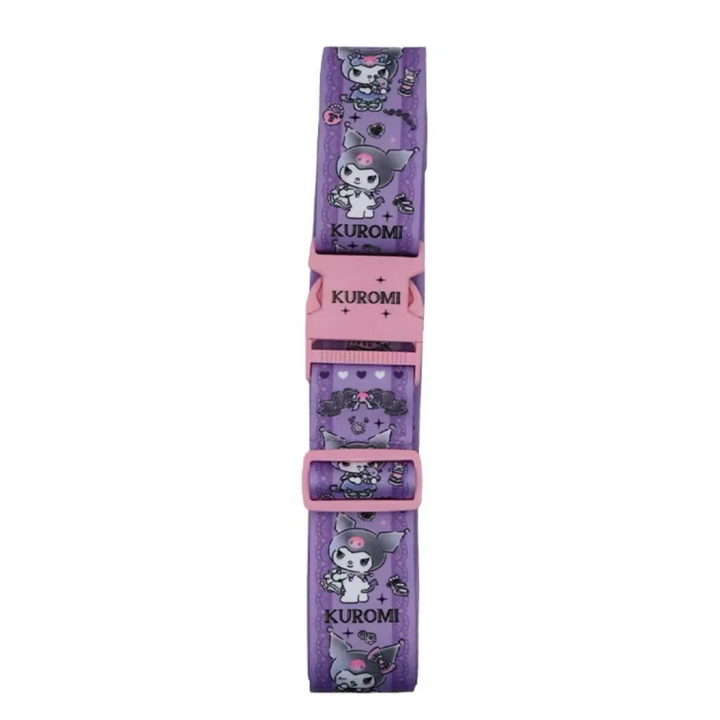 【震撼精品百貨】酷洛米 Kuromi~香港SANRIO三麗鷗 酷洛米行李束帶-化妝*29687