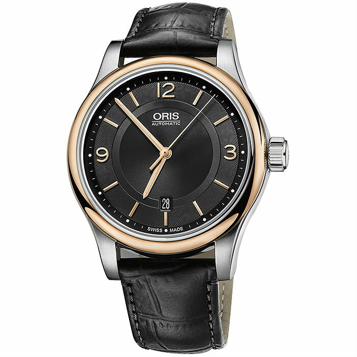 ORIS 豪利時  0173375944334-0752011 Classic Date系列腕錶 黑面 42mm