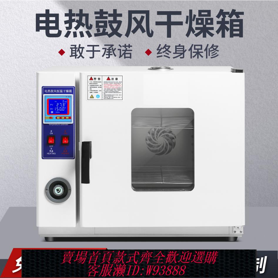 {臺灣公司貨 可打統編}電熱恆溫鼓風乾燥箱加熱小型高溫烤箱實驗室工業醫用恆溫箱烤大燈