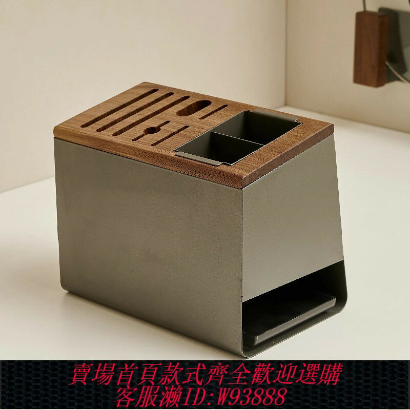 {臺灣公司貨 可打統編}cmeo胡桃木廚房刀架置物架臺面刀座刀具收納架筷子收納菜刀架子