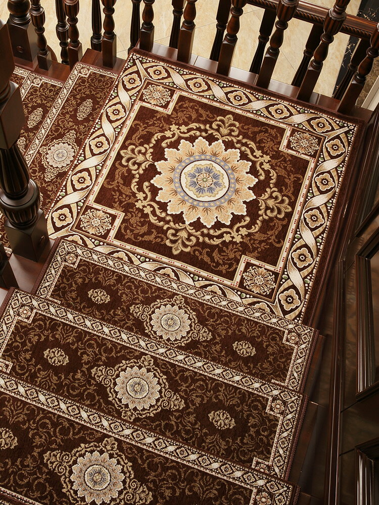 歐式復式樓梯墊地毯免膠可擦洗防滑墊家用室內階梯式木樓梯踏步墊