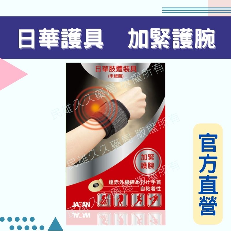 實體藥局💊 現貨供應 日華 遠紅外線 自黏式護具 加緊護腕 護具 運動護腕 運動護具