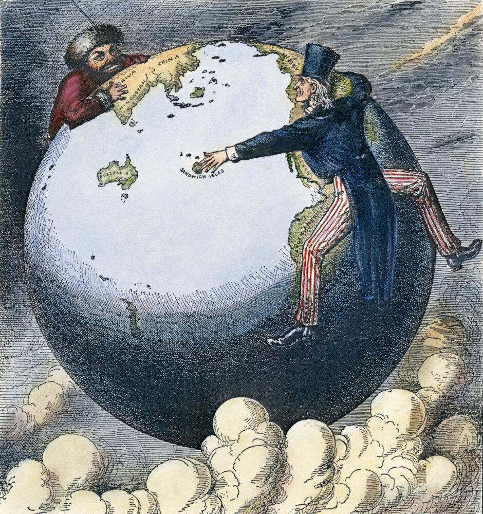 Posterazzi Cartoon Imperialism 1876 NThe Two Young Giants Ivan And