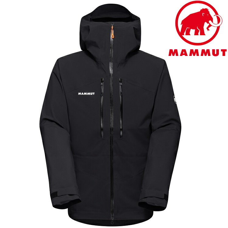 Mammut Taiss HS Hooded Jacket 男款 輕量登山雨衣 1010-29391 0001 黑色