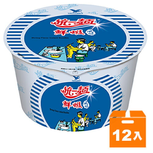 統一麵 鮮蝦風味 83g (12碗入)/箱【康鄰超市】
