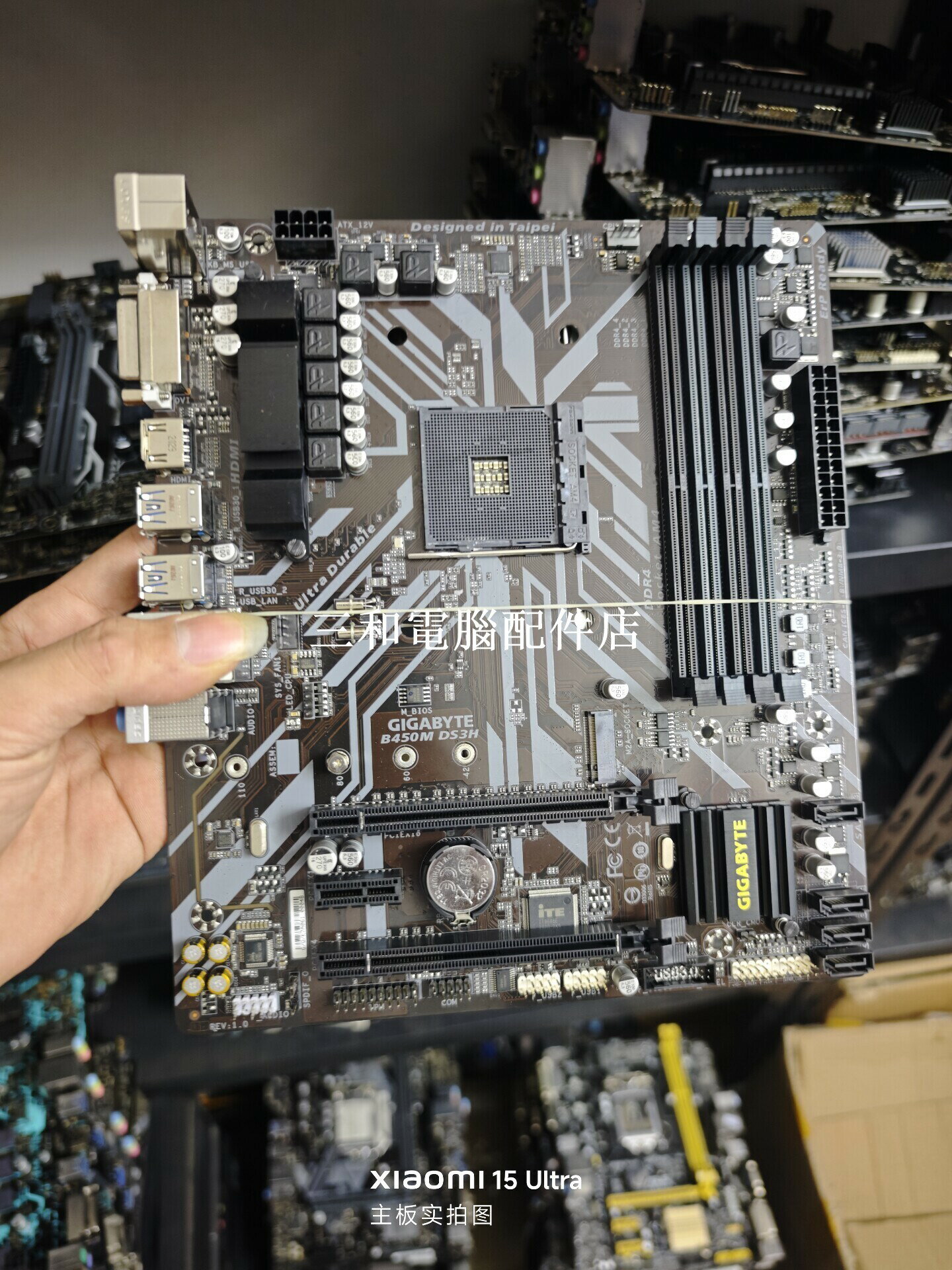 技嘉B450M DS3H 主機板 輕微使用 穩定效能 AMD AM4 介面 適合充新裝機