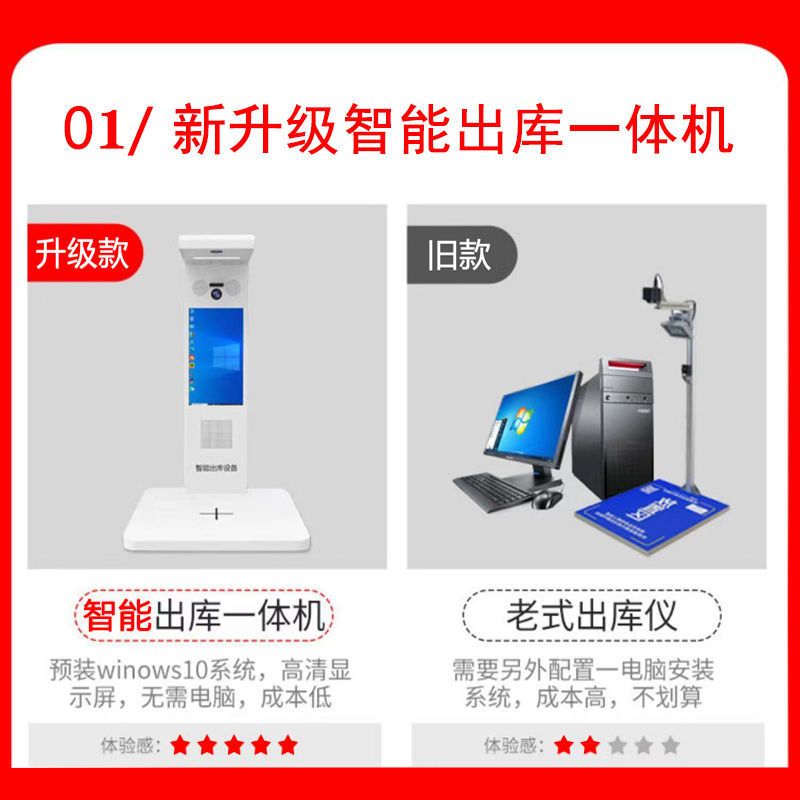 【最低價】【公司貨】快遞出庫掃描儀一體機菜鳥驛站高清全自動超市2023款高精度高拍儀 4