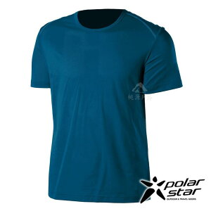 PolarStar 中性 吸排休閒圓領T恤『深藍』P21117