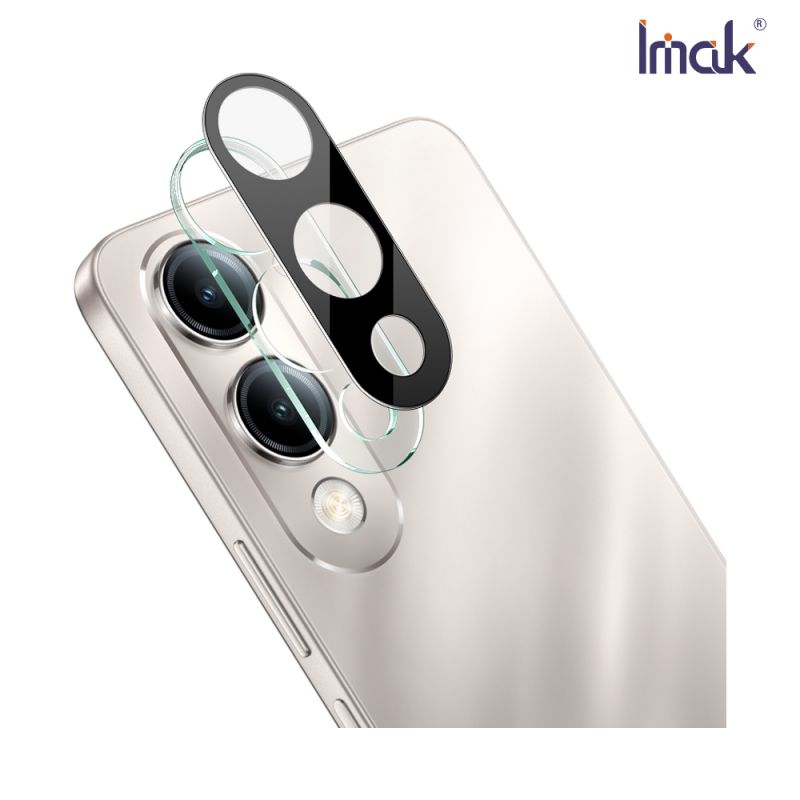 鏡頭貼 Imak 艾美克 vivo Y29s 5G Y04 4G 鏡頭玻璃貼(一體式)(曜黑版) 奈米吸附 鏡頭貼 鏡頭保護貼 鏡頭膜 【愛瘋潮】