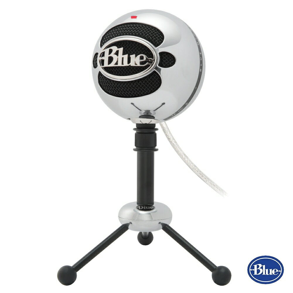 美國BLUE Snowball雪球【鈦銀色】USB麥克風  隨插即用 360度全收音 MAC/PC電腦直接錄音