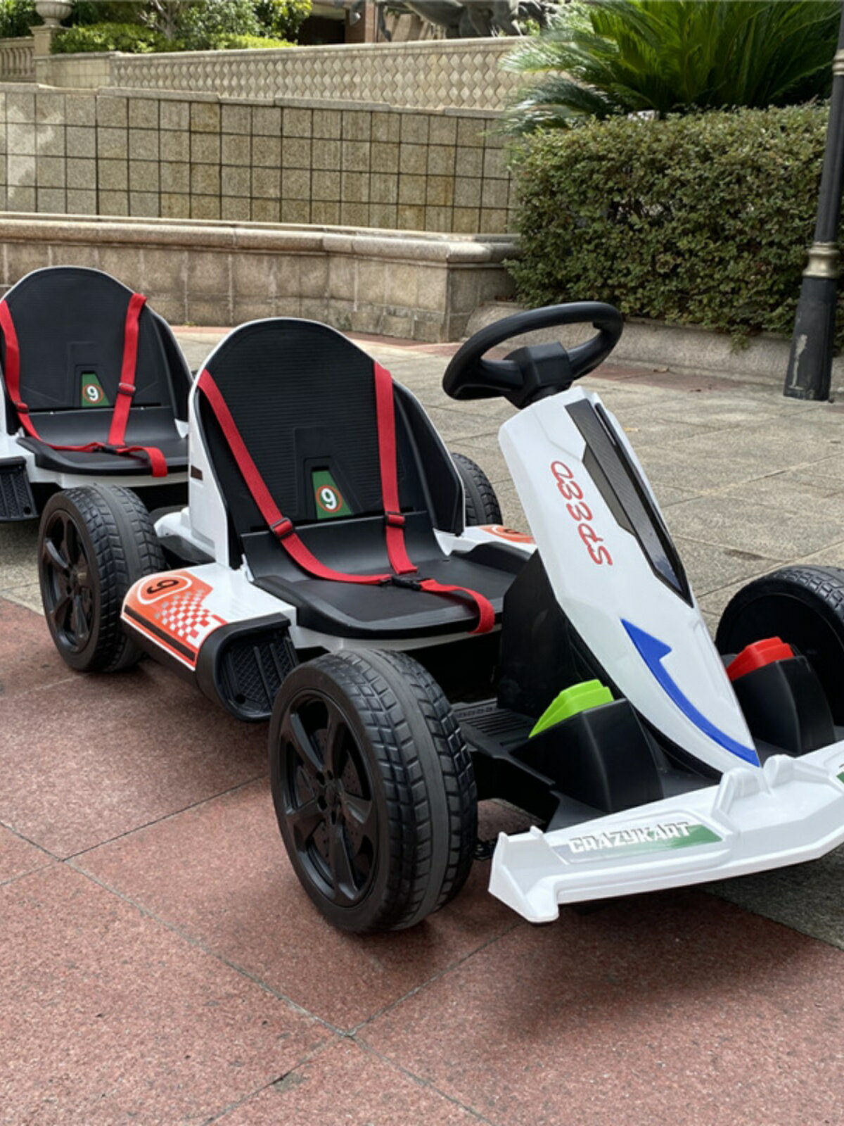 兒童電動車卡丁車雙人坐童車四輪遙控男女小孩子寶寶玩具汽車可坐
