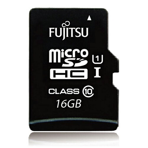 Fujitsu microSDHC UHS-I U1-16GB記憶卡(讀80MB/s) - 含轉卡【愛買】