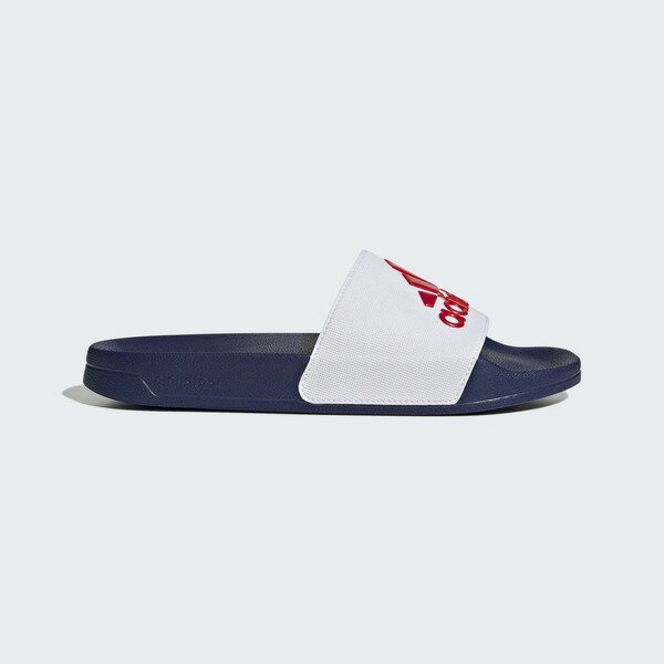 Adidas Adilette Shower [HQ6885] 男女 涼拖鞋 運動 休閒 泳池 海灘 舒適 白紅 深藍