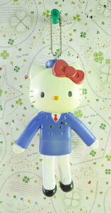 【震撼精品百貨】Hello Kitty 凱蒂貓 鎖圈-人形(藍) 震撼日式精品百貨