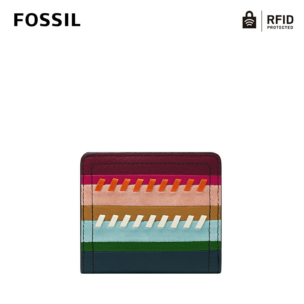 送禮首選★FOSSIL Logan 真皮RFID 防盜短夾-撞色 SL6485186【美國時尚品牌】 附防塵袋+提袋【全館滿額折價★FOSSIL全系列包夾送美妝蛋】