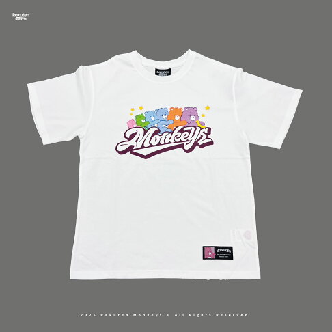 Rakuten Monkeys × Care Bears™ - 全小熊短T(白) 0