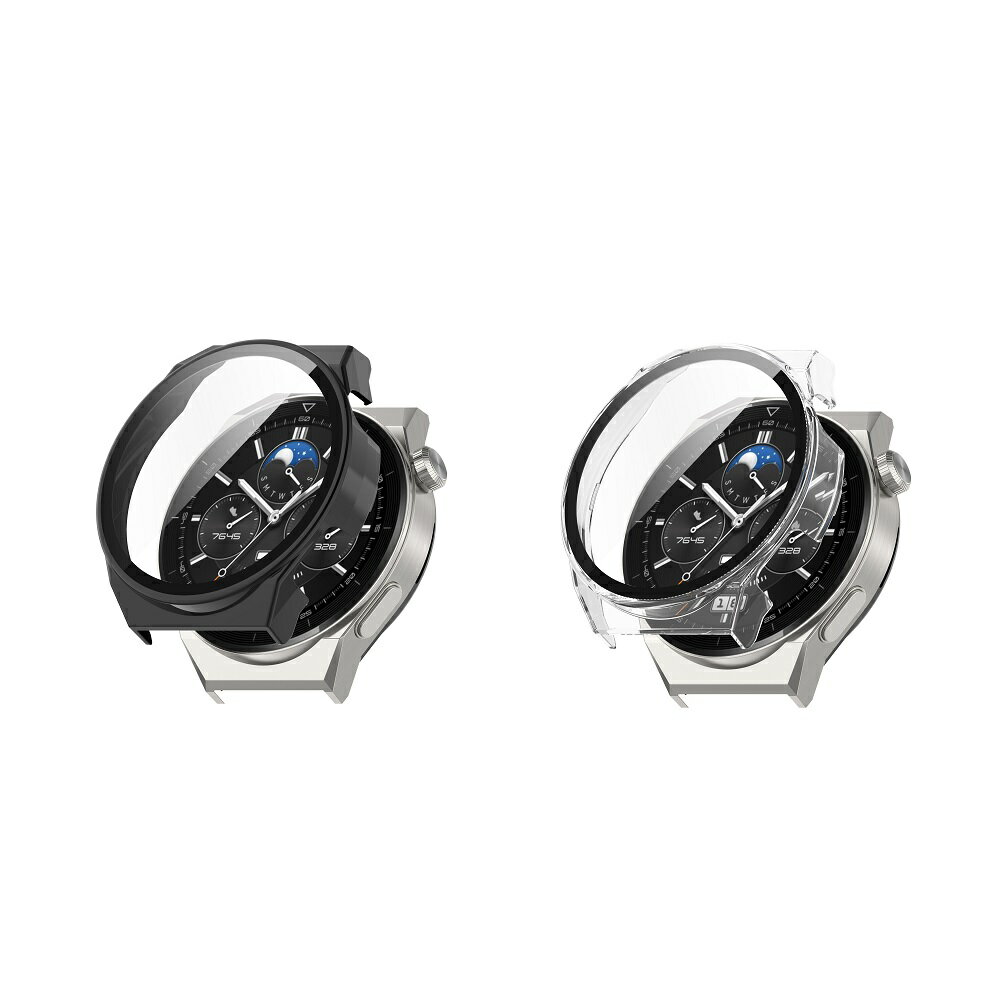【PC+鋼化玻璃一體錶殼】華為 Huawei Watch GT3 Pro 46mm 全包 手錶保護殼