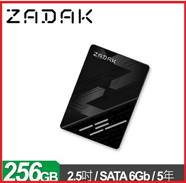 Apacer 宇瞻 ZADAK TWSS3 256GB 2.5吋 SATA SSD 五年保