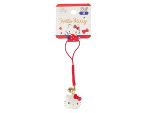 真愛日本 三麗鷗 凱蒂貓 kitty 大頭紅結 祈福鈴鐺根付 鈴鐺吊飾 吊飾 鑰匙圈 掛飾 手機掛飾