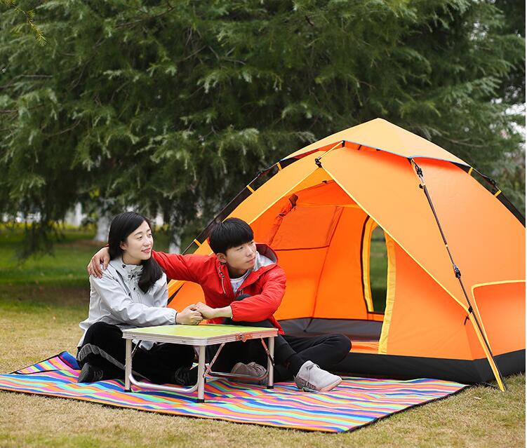帳篷 戶外3-4人2人 全自動 露營雙人 加厚 野外 防雨 野營 便攜式 裝備室內
